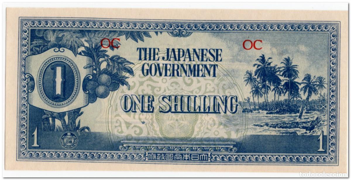 Billetes extranjeros: OCEANIA,JAPANESE OCCUPATION,1 SHILLING,1942,P.2,UNC