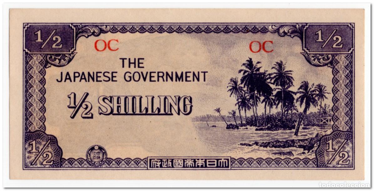 Billetes extranjeros: OCEANIA,JAPANESE OCCUPATION,12 SHILLING,1942,P.1,AU