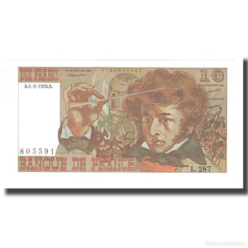 Billetes extranjeros: [#140181] Francia, 10 Francs, Berlioz, 1976, 1976-03-04, UNC, Fayette:63.18, KM:150c
