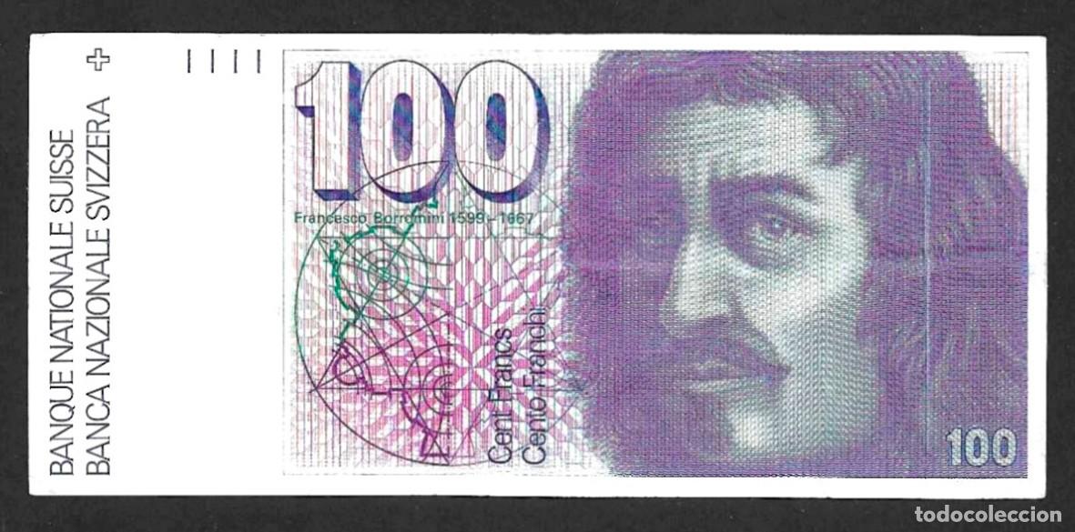 Billetes extranjeros: SUIZA (1978-1988). BILLETE DE 100 FRANCOS FRANCESCO BORROMINI. LOTE 2237