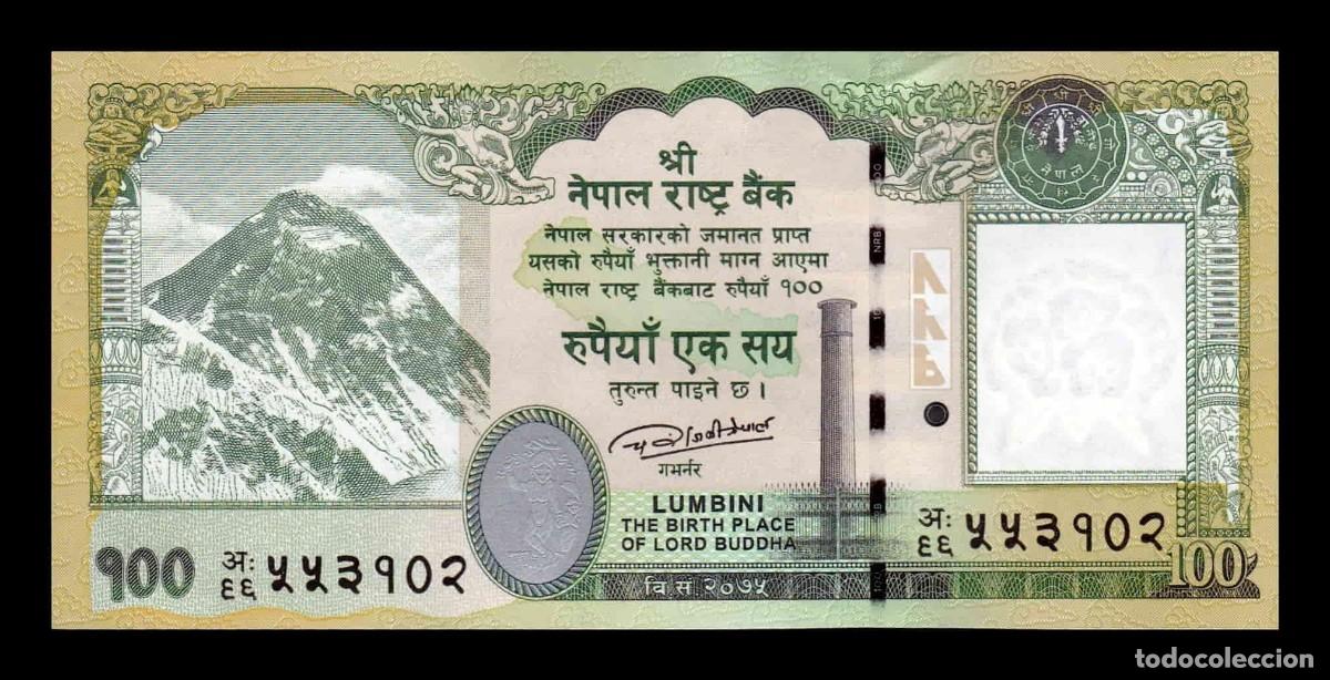 Billetes extranjeros: Nepal 100 Rupias Everest 2019 Pick 80b Sc Unc