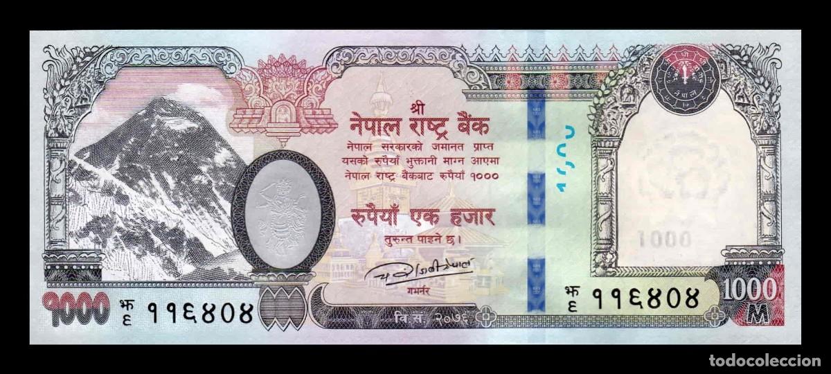 Billetes extranjeros: Nepal 1000 Rupias Everest 2019 Pick 82 Sc Unc