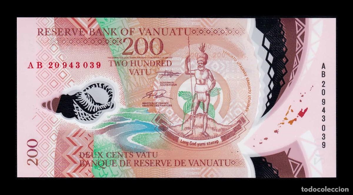 Billetes extranjeros: Vanuatu 200 Vatu 2020 Pick 12c Pol&iacute;mero Sc Unc
