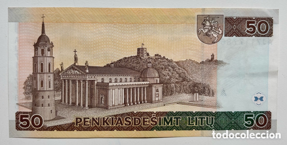 Billetes extranjeros: Billete LITUANIA 50 Litu 2003 - Foto 2