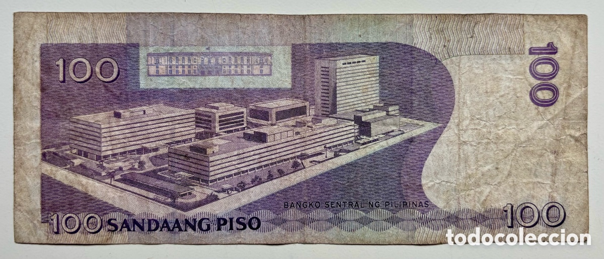 Billetes extranjeros: Billete FILIPINAS 100 Piso 2004 - Foto 2