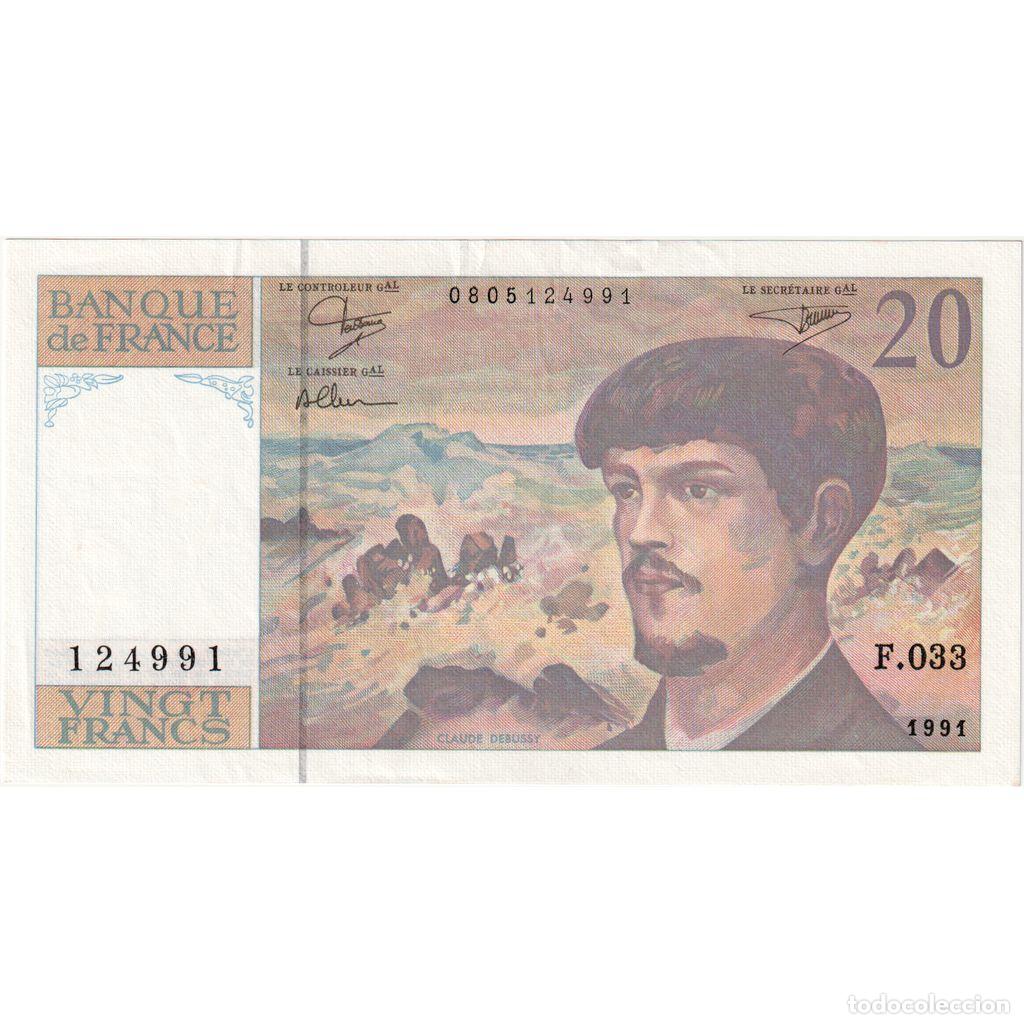 Billetes extranjeros: [#233714] Francia, 20 Francs, Debussy, 1995, F.033, EBC