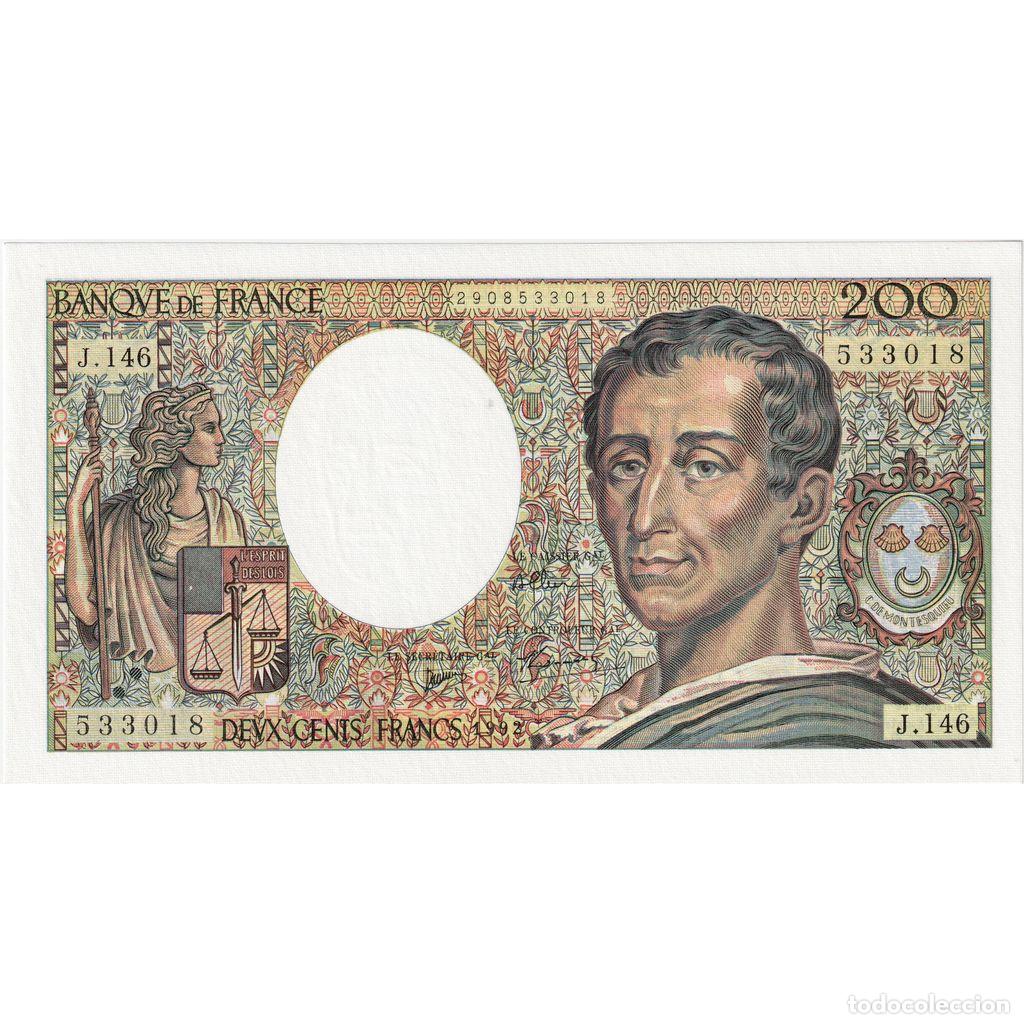 Billetes extranjeros: [#336850] Francia, 200 Francs, Montesquieu, J.146, UNC