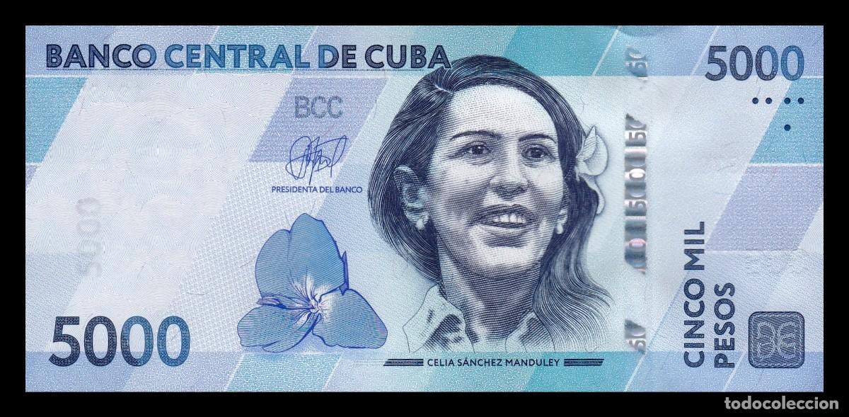 Billetes extranjeros: Cuba 5000 Pesos Celia S&aacute;nchez Manduley 2026 Pick 146 Nuevo Sc Unc