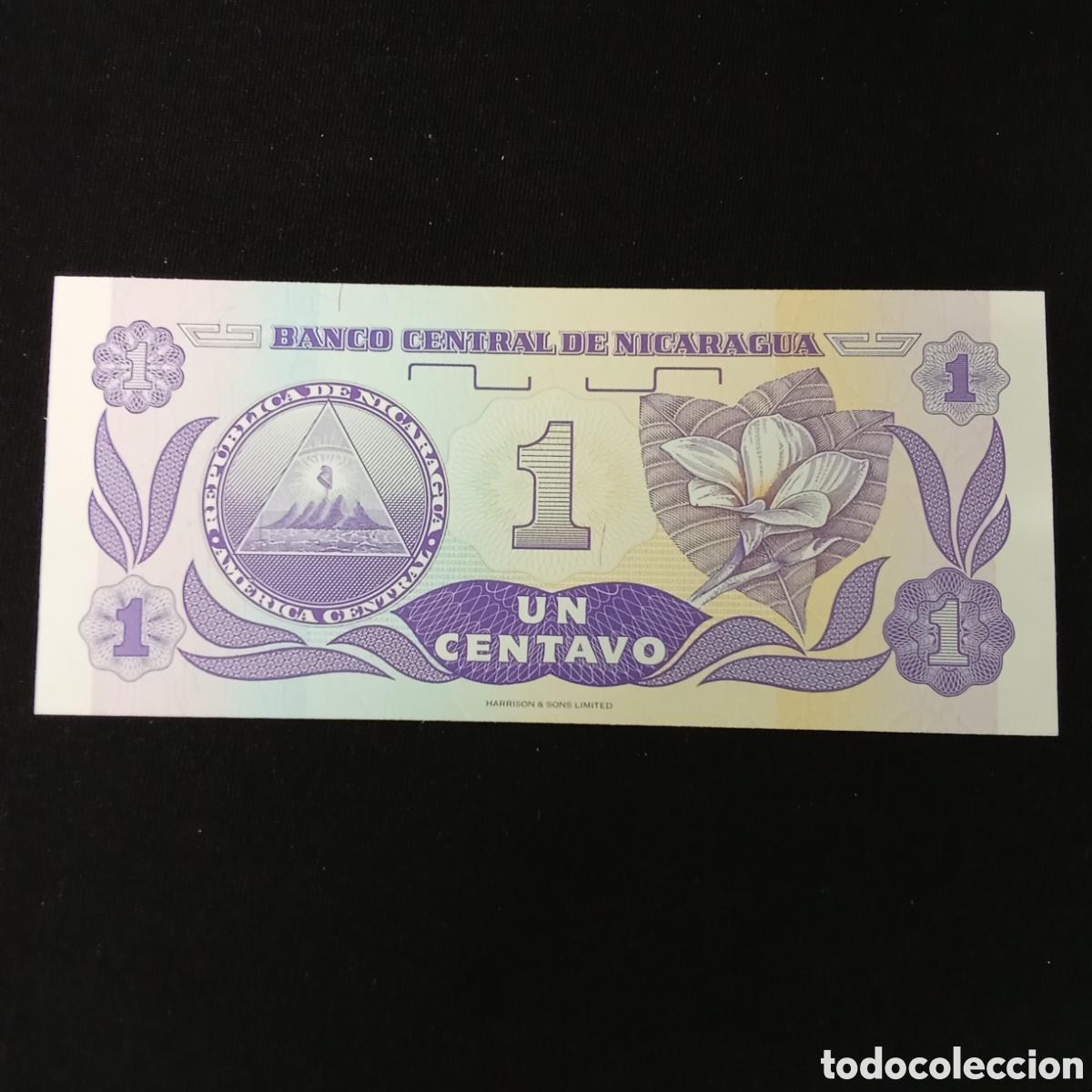 Billetes extranjeros: Billete Nicaragua 1 centavo - Foto 2