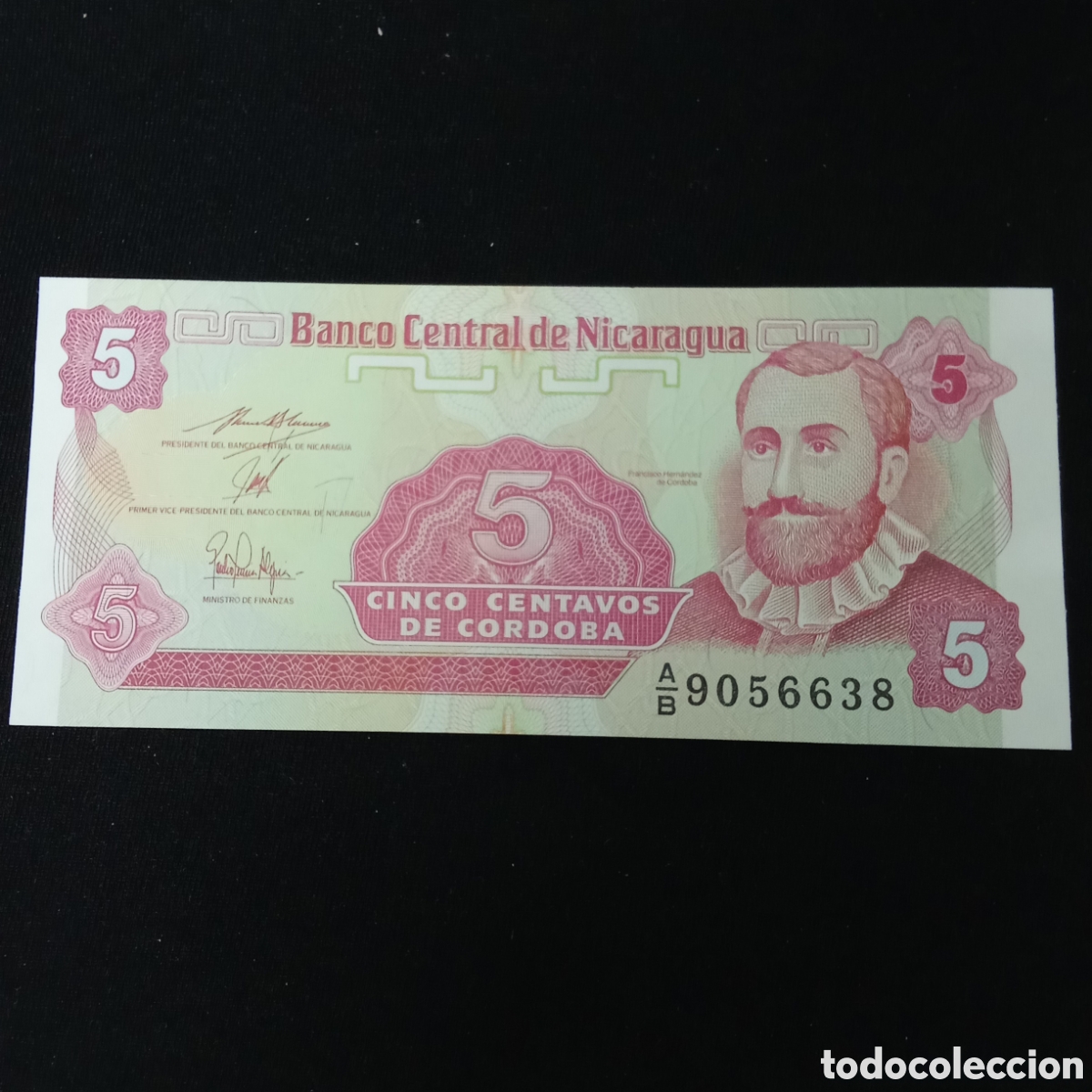 Billetes extranjeros: Billete Nicaragua 5 centavos