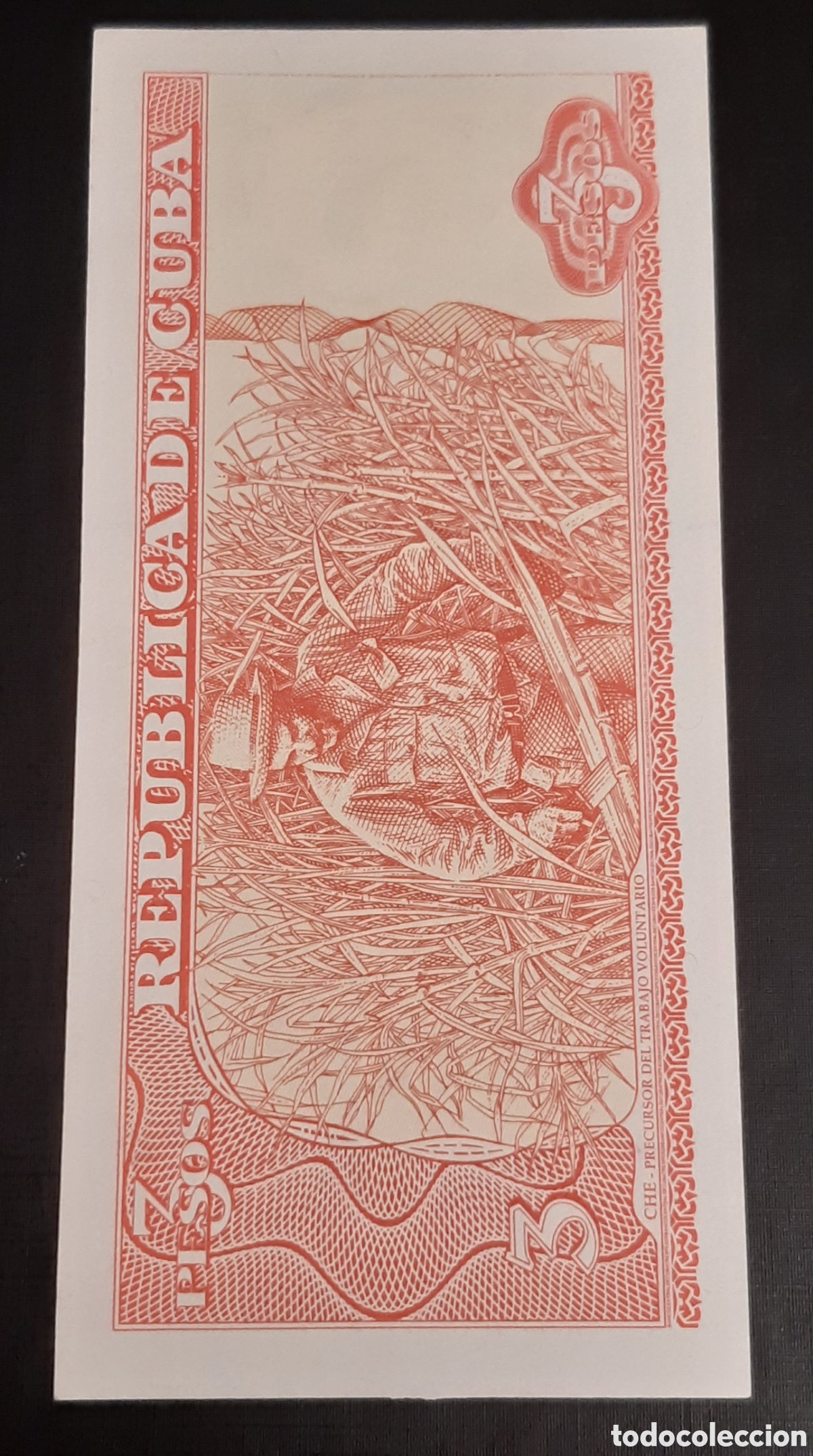 Billetes extranjeros: Billete Cuba 3 pesos sc - Foto 2