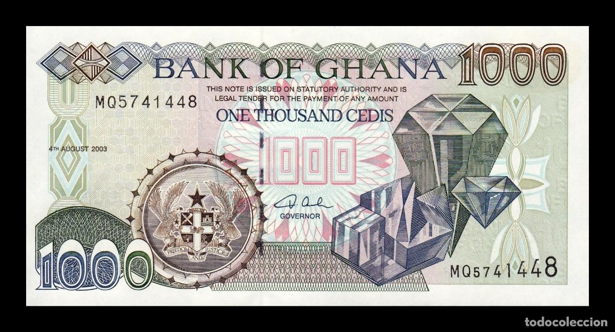 Billetes extranjeros: Ghana 1000 Cedis 2003 Pick 32i Sc Unc