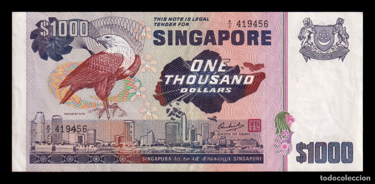 Billetes extranjeros: Singapur 1000 D&oacute;lares 1978 Pick 16 Mbc+/Ebc Vf+/Xf