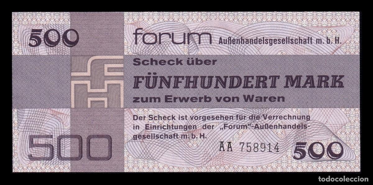 Billetes extranjeros: Alemania Rep&uacute;blica Democr&aacute;tica DDR 500 Mark 1979 Pick FX7 Sc Unc