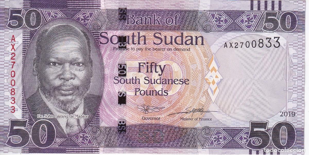 Billetes extranjeros: BILLETE DE SUDAN DEL SUR DE 50 POUND DEL A&Ntilde;O 2019 SIN CIRCULAR (UNC)