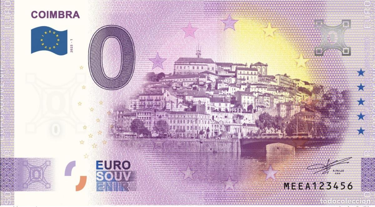 Billetes extranjeros: Boleto tur&iacute;stico Souvenir 2025 Portugal Coimbra