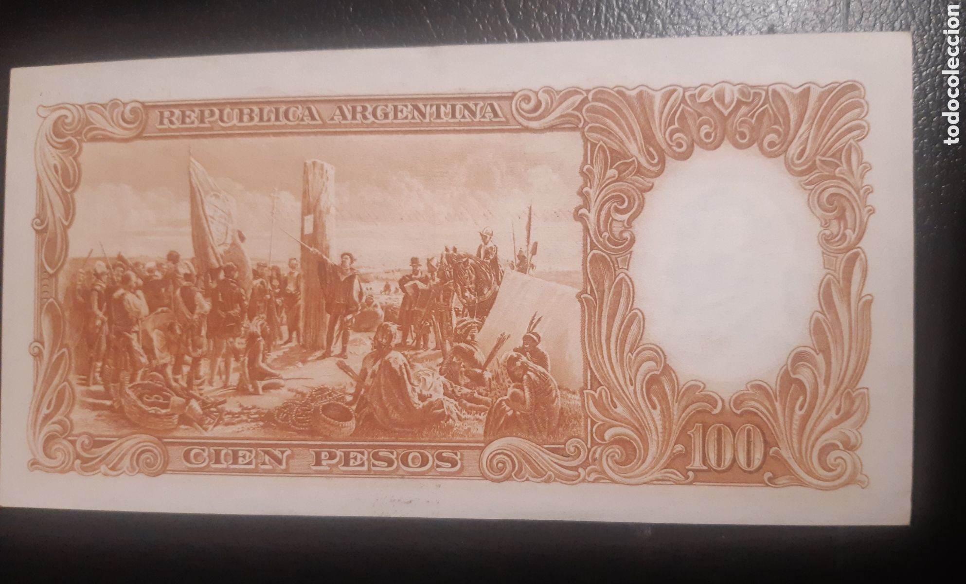 Billetes extranjeros: Billete Argentina 100 pesos sc- - Foto 2