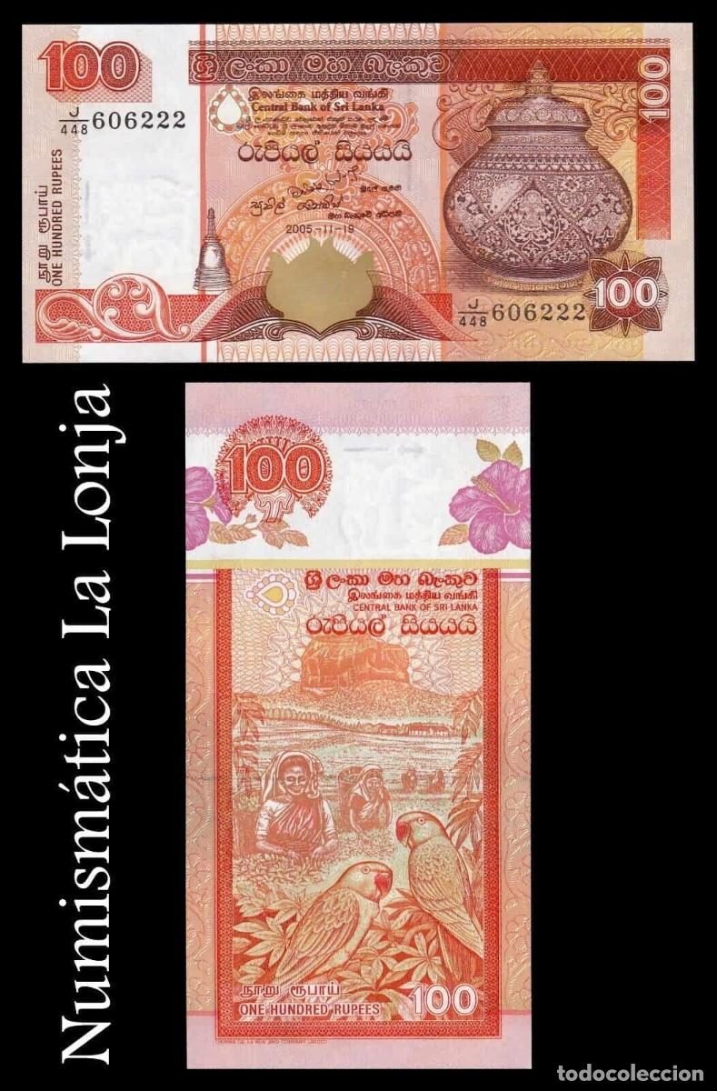 Billetes extranjeros: Sri Lanka 100 Rupias 2005 Pick 111d Sc Unc