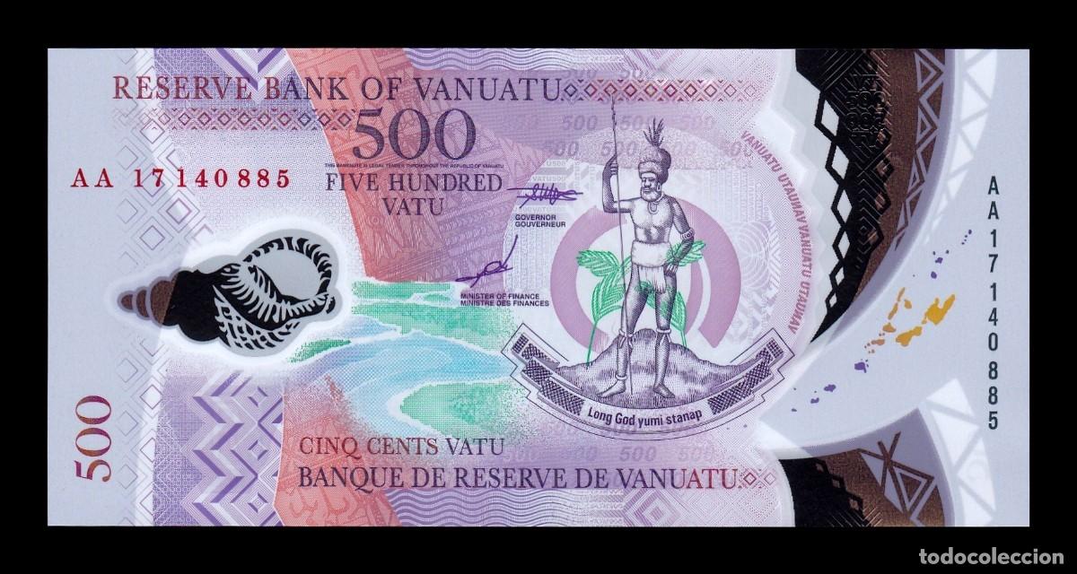 Billetes extranjeros: Vanuatu 500 Vatu 2017 Pick 18b Pol&iacute;mero Sc Unc