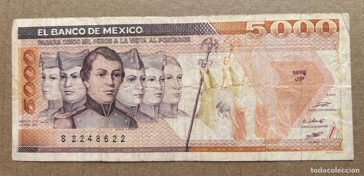 Billetes extranjeros: M&eacute;xico - 5000 Pesos 1987 - S2248622 - Bc