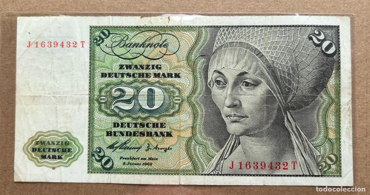 Billetes extranjeros: Alemania - 20 Marcos 1960 - J1639432T - Rc
