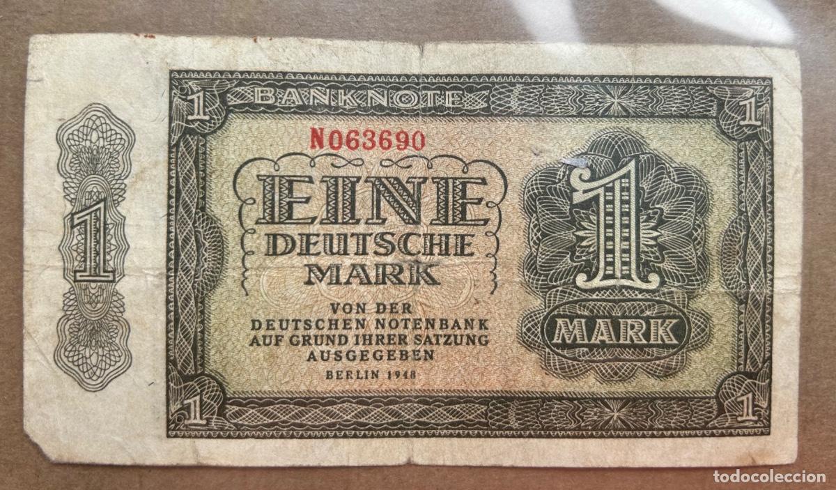 Billetes extranjeros: Alemania Democr&aacute;tica - 1 Marco 1948 - N063690 RC-