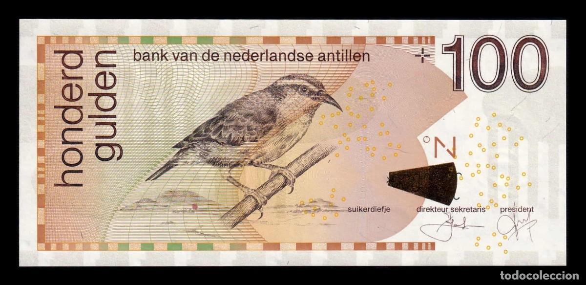 Billetes extranjeros: Antillas Holandesas 100 Gulden 2016 Pick 31h Sc Unc