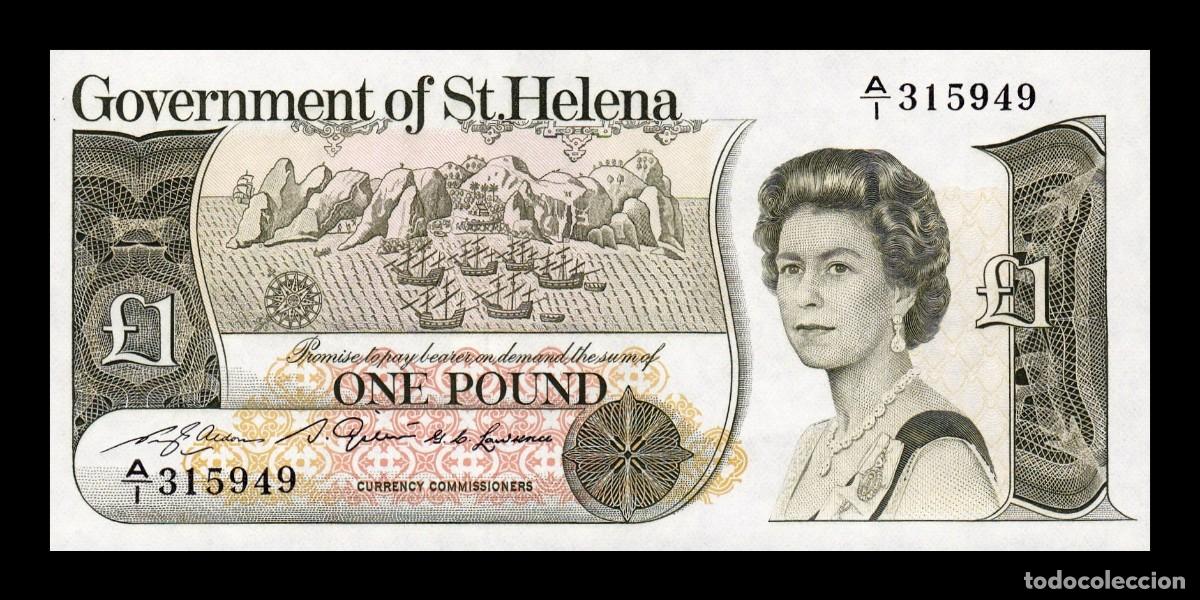 Billetes extranjeros: Santa Helena 1 Libra Elizabeth II 1981 Pick 9 Sc Unc