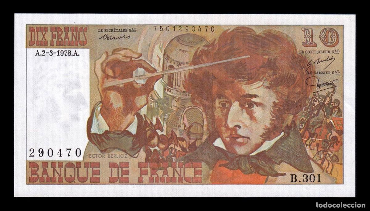 Billetes extranjeros: Francia 10 Francos 02.03.1978 Pick 150c Sc- aUnc