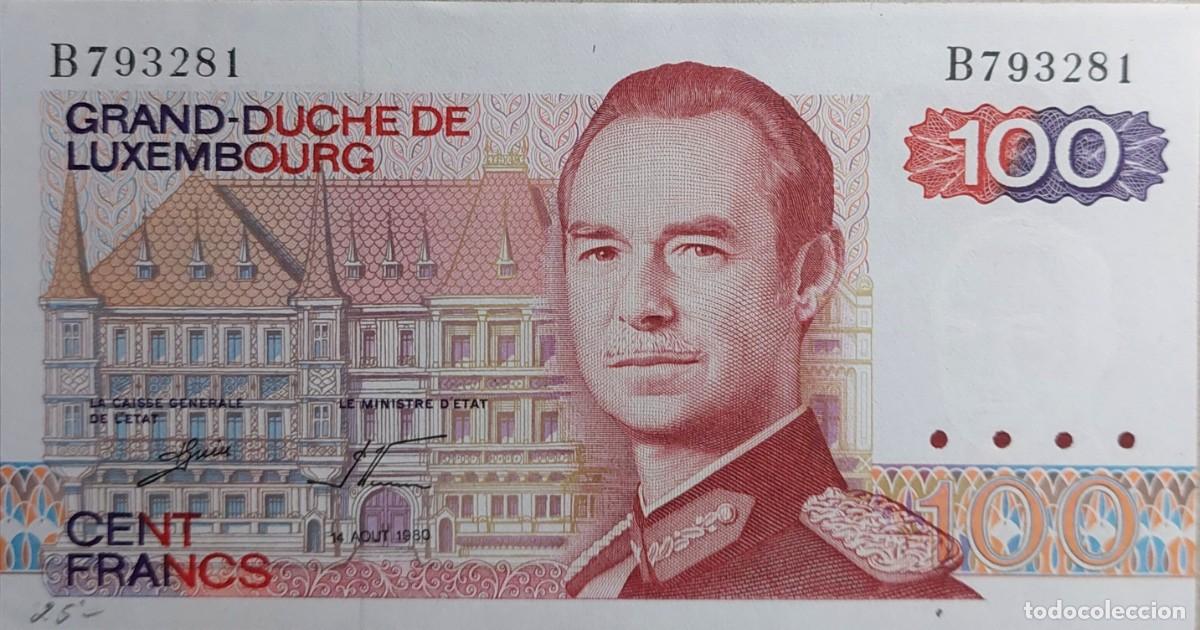 Billetes extranjeros: LOTE DE 3 BILLETES DE 100 FR. COMEMORATIVOS DE (LUXENBURGO ) 1980/81 UNC PLANCHA