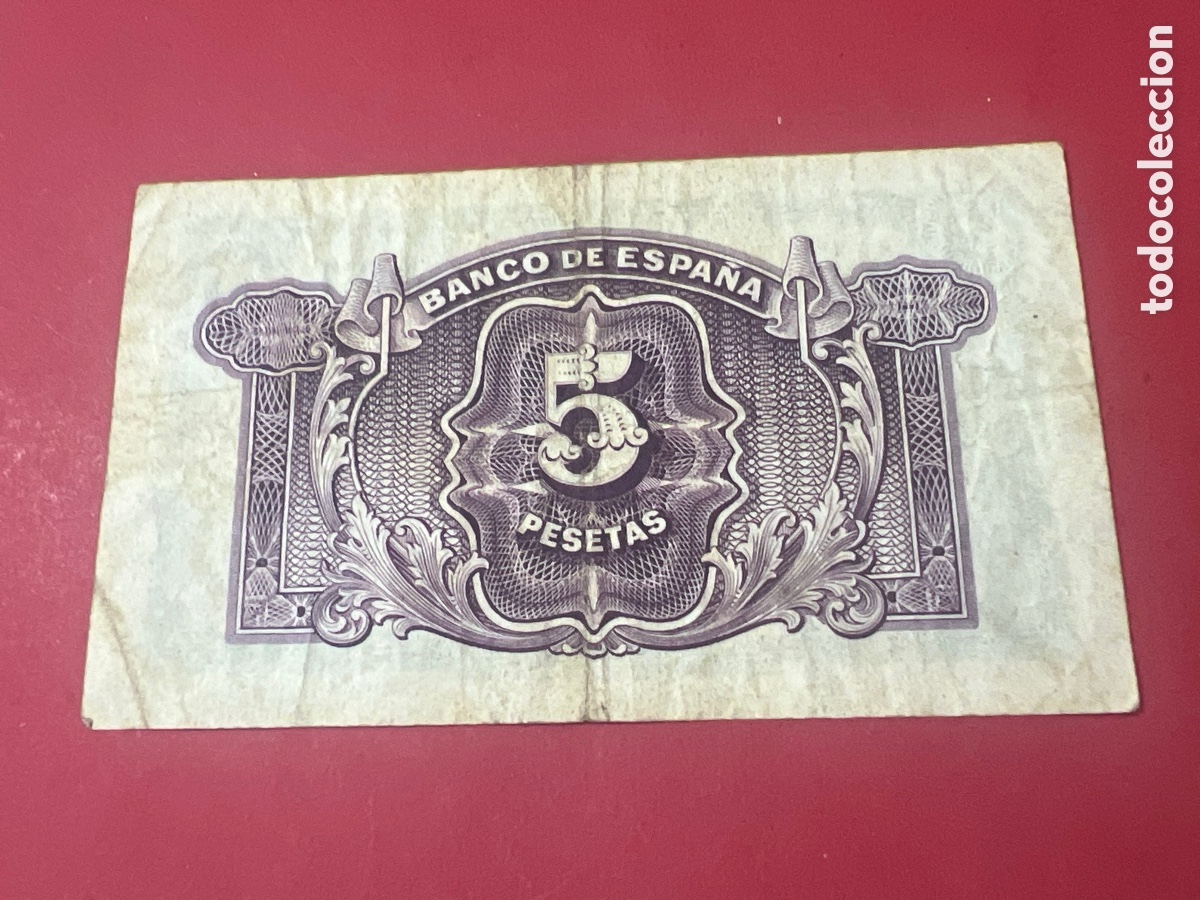 Billetes extranjeros: V87. BILLETE DE ESPA&Ntilde;A - Foto 2