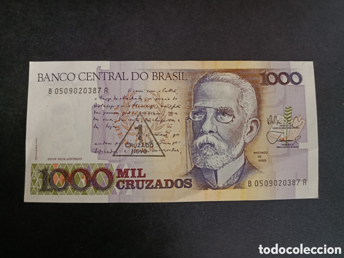 Billetes extranjeros: BRASIL. BILLETE DE 1000 CRUZADOS. SC.