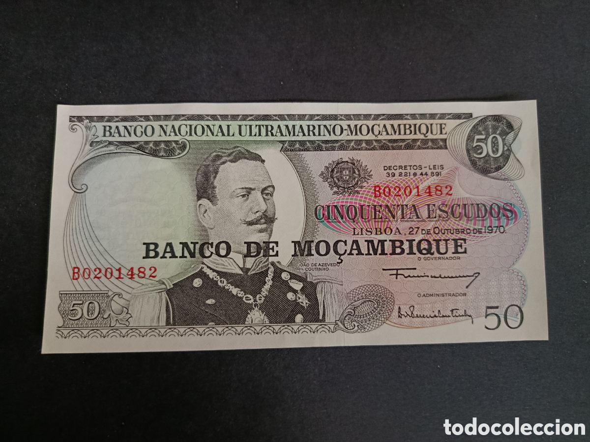 Billetes extranjeros: MOZAMBIQUE. BILLETE DE 50 ESCUDOS. SC.
