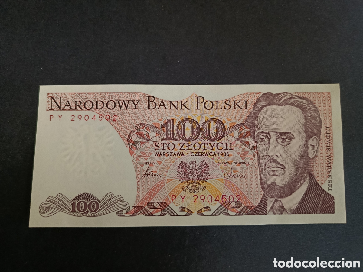Billetes extranjeros: POLONIA. 100 ZLOTY DE 1986. SC.