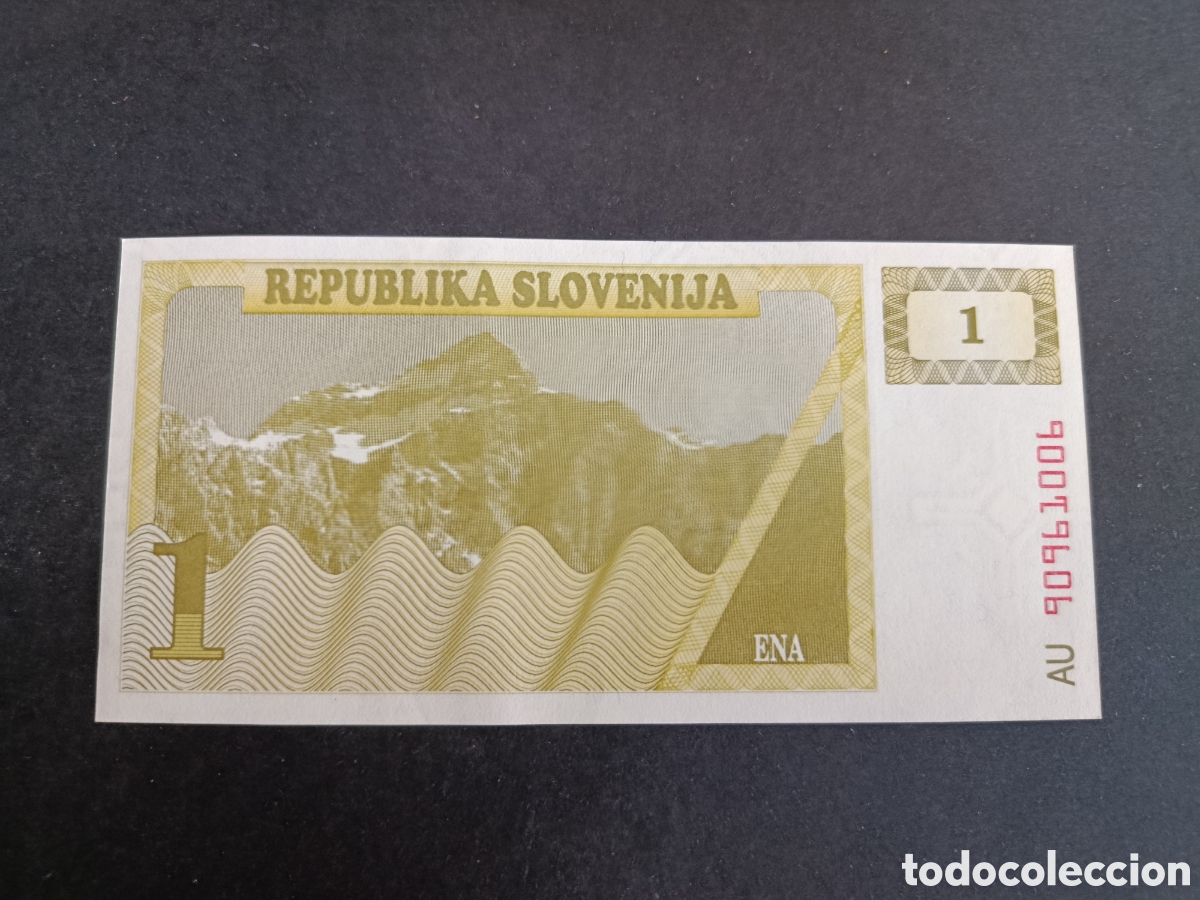Billetes extranjeros: ESLOVENIA. BILLETE DE 1 TOLAR. SC.