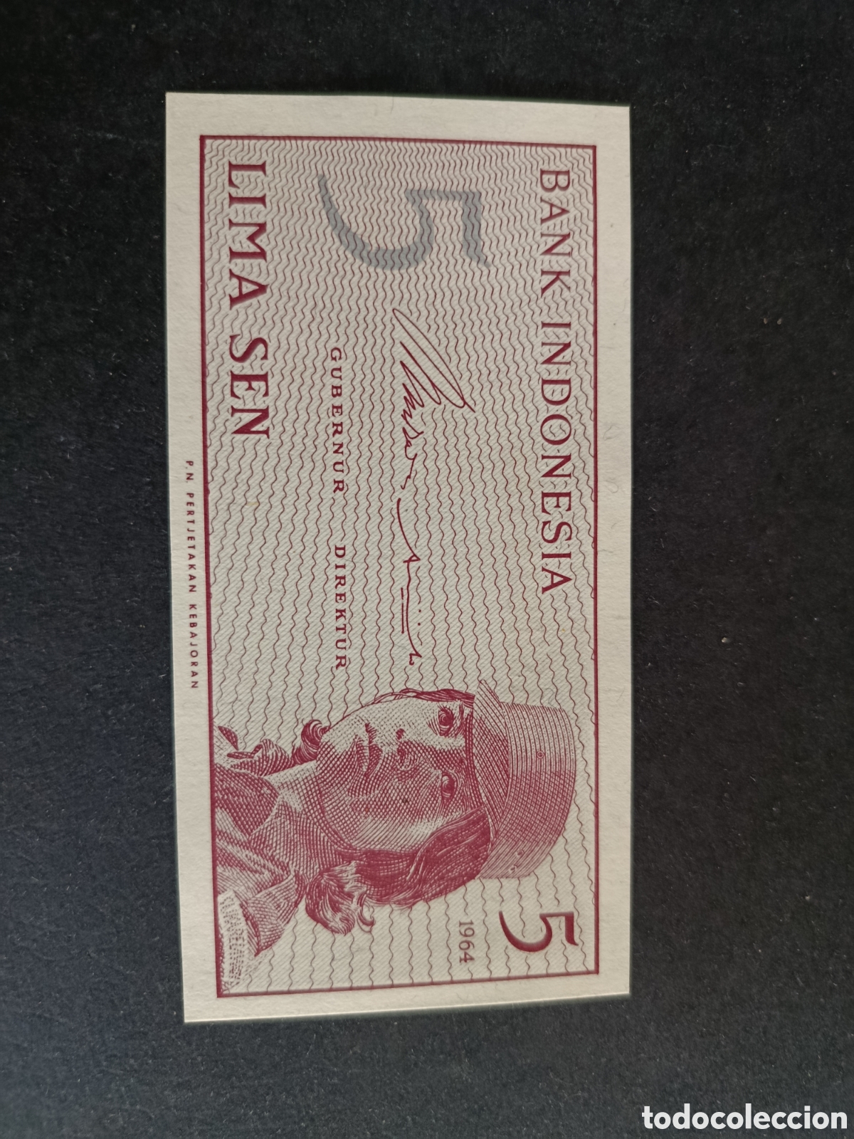 Billetes extranjeros: INDONESIA. BILLETE DE 5 SEN. SC.