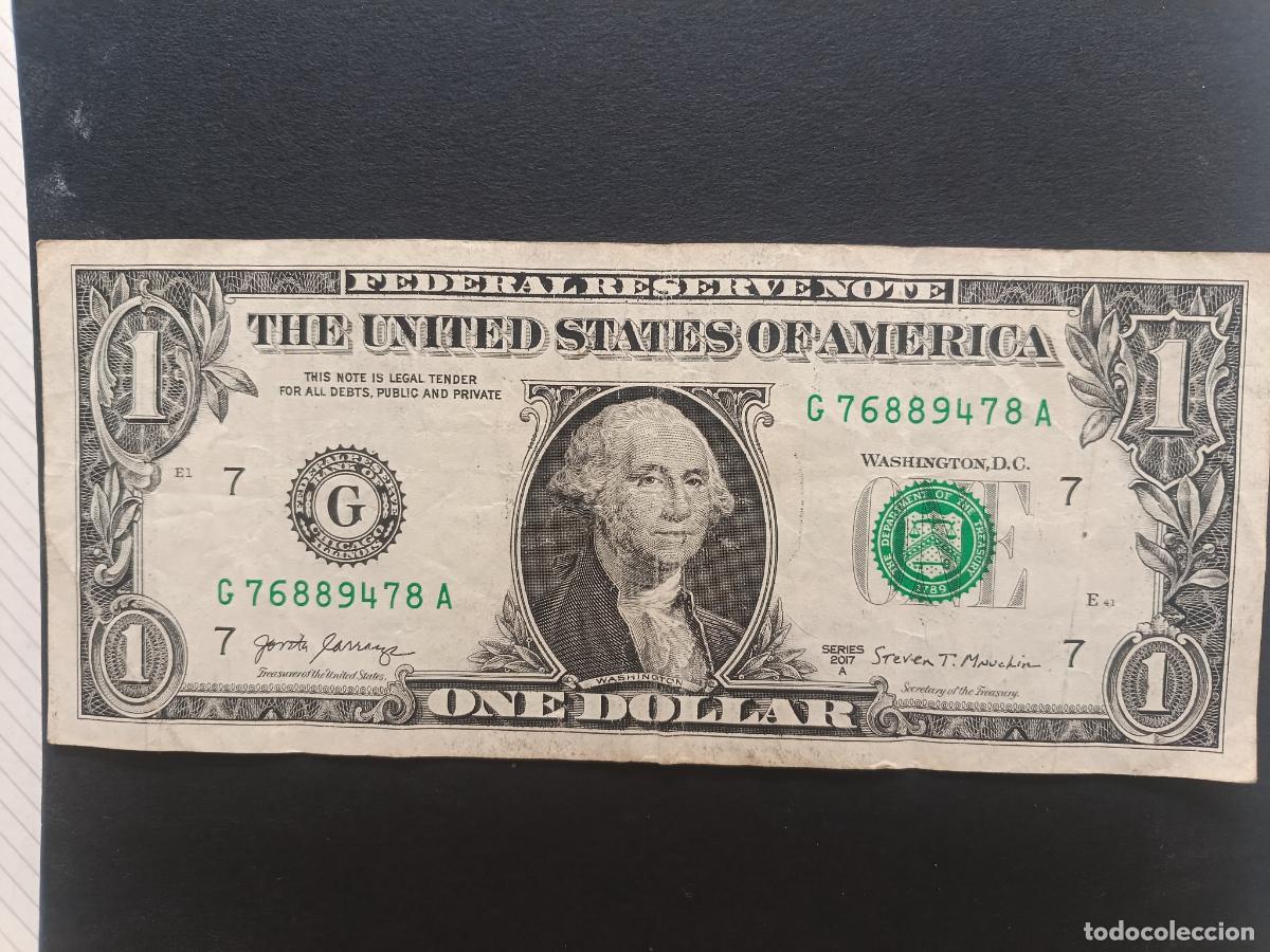 Billetes extranjeros: Estados Unidos, USA. 1 dollar 2017