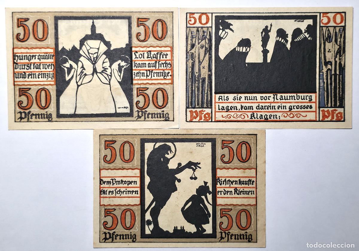 Billetes extranjeros: LOTE 3 BILLETES NOTGELD HAMBURGO 1920 - Foto 2