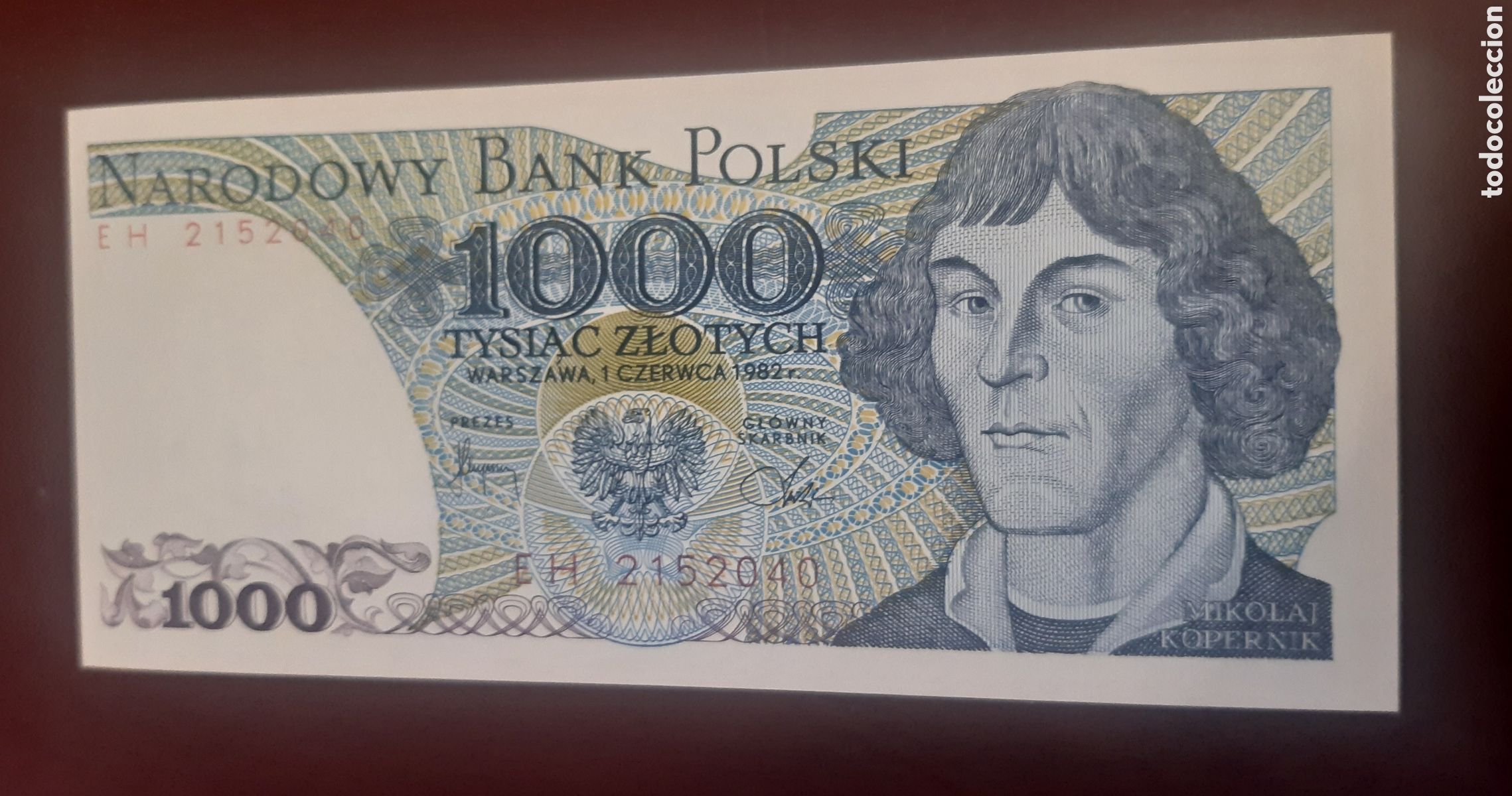 Billetes extranjeros: Billete Polonia 1000 sc
