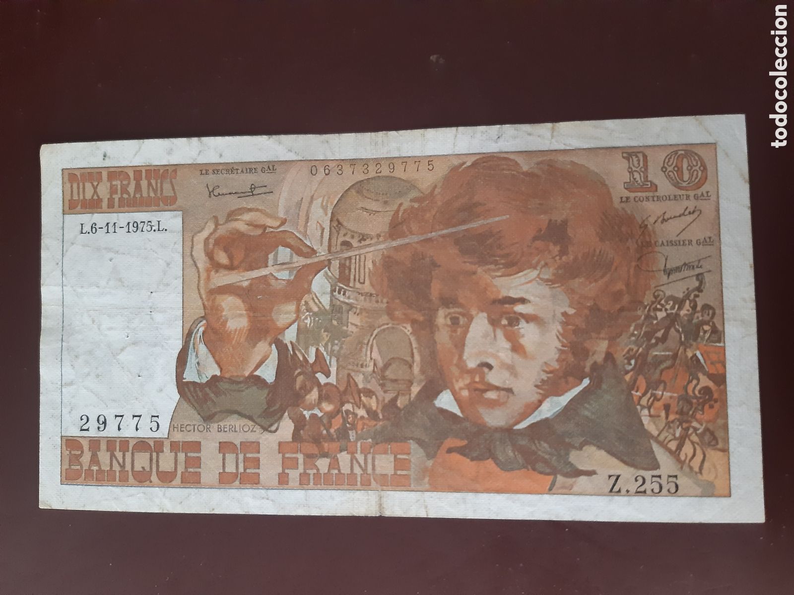 Billetes extranjeros: Billete Francia 10 Francos usado - Foto 1