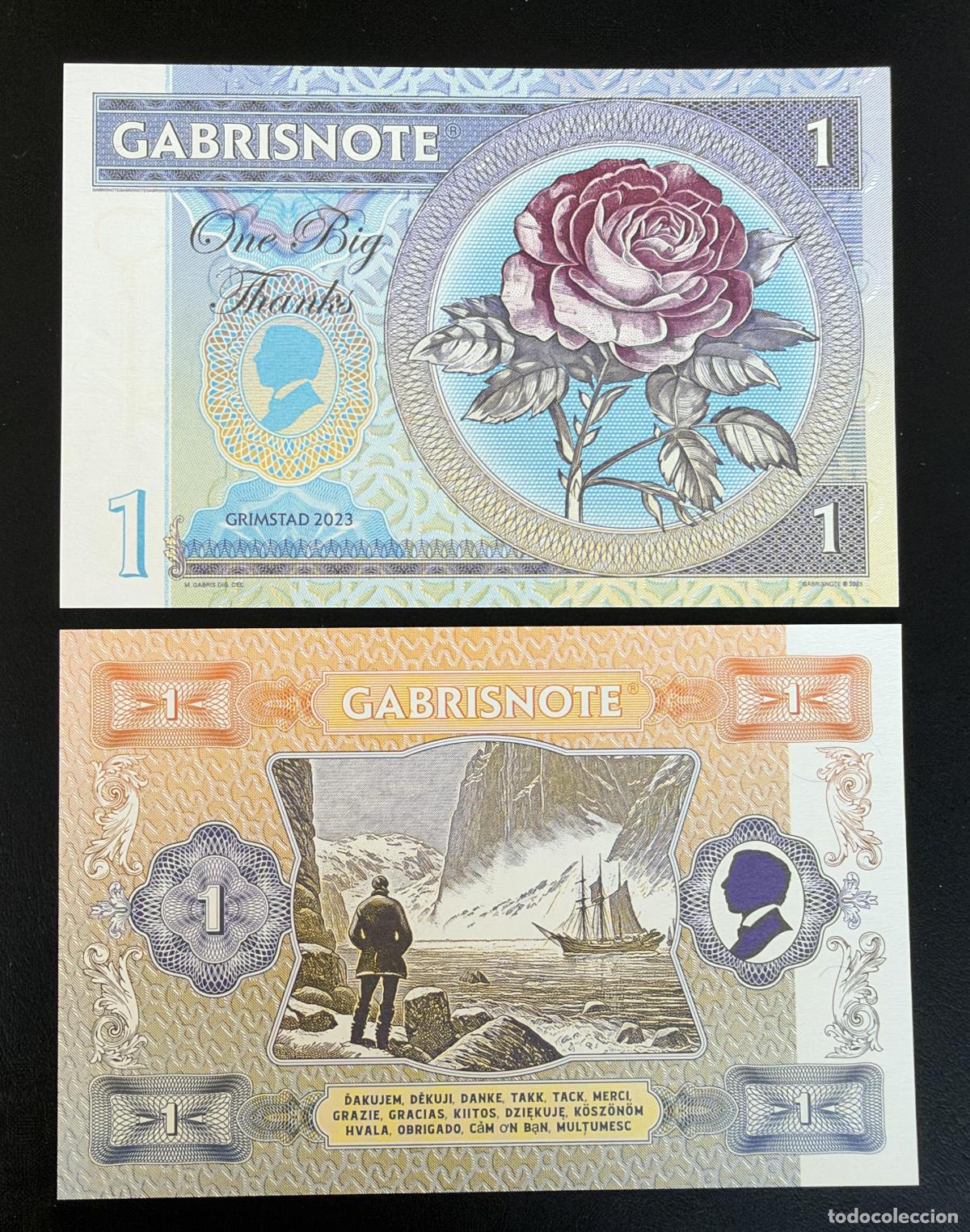 Billetes extranjeros: Matej Gabris Un Gran Gracias Grimstad 2023 Billete fantas&iacute;a UNC