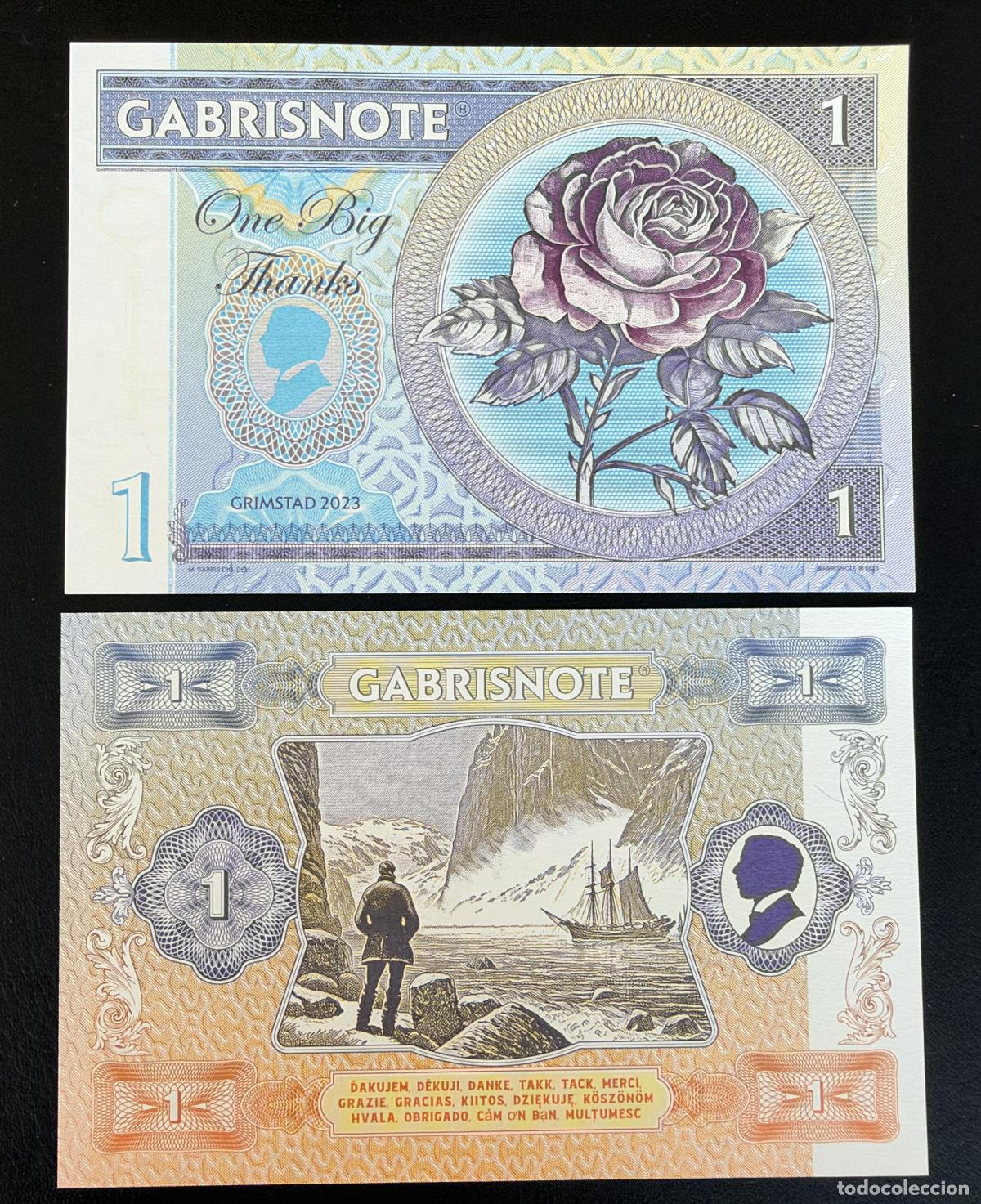 Billetes extranjeros: Matej Gabris Un Gran Gracias Grimstad 2023 Billete Fantas&iacute;a UNC