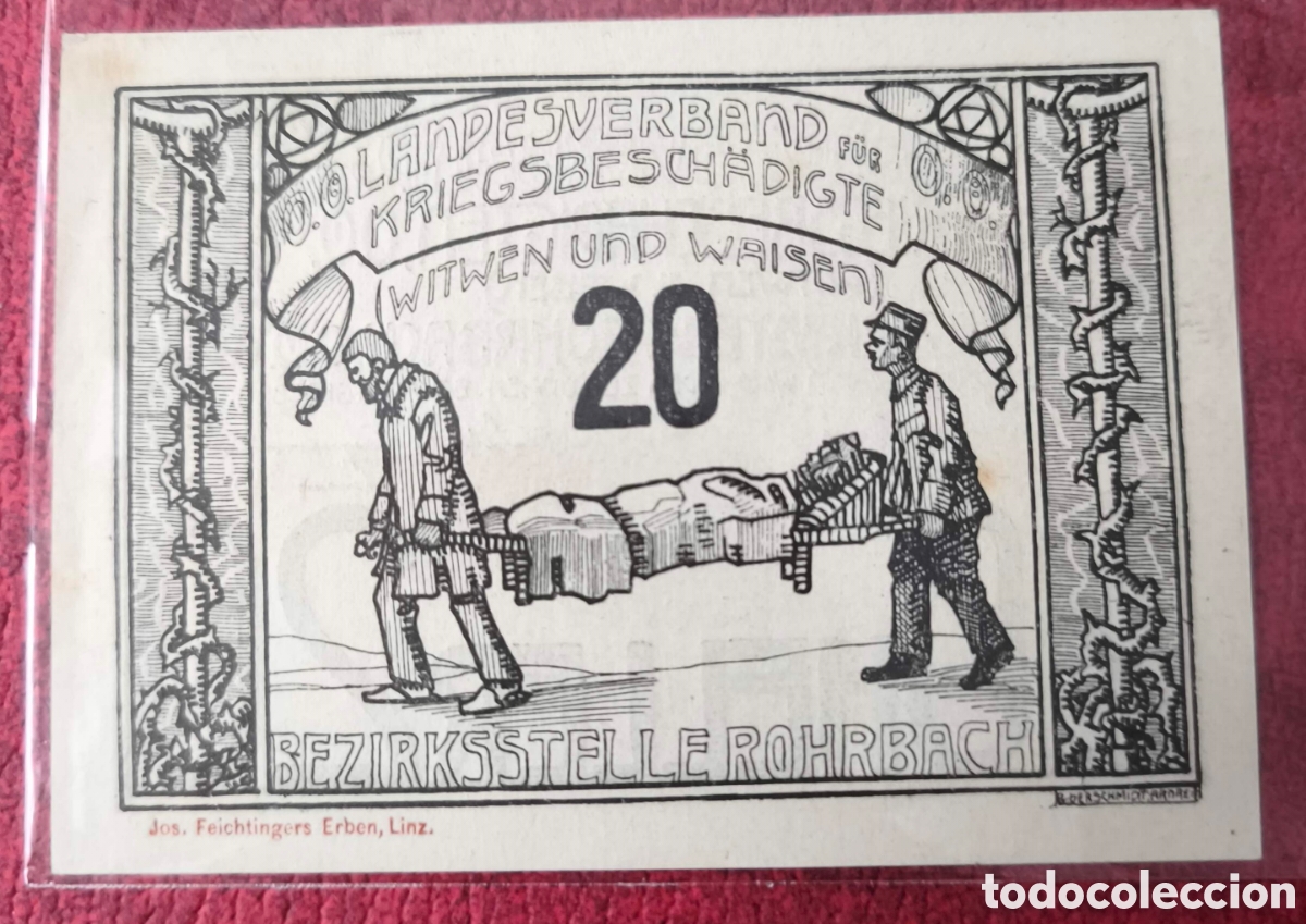 Billetes extranjeros: Austria. 1920-22. Notgeld. 20 heller
