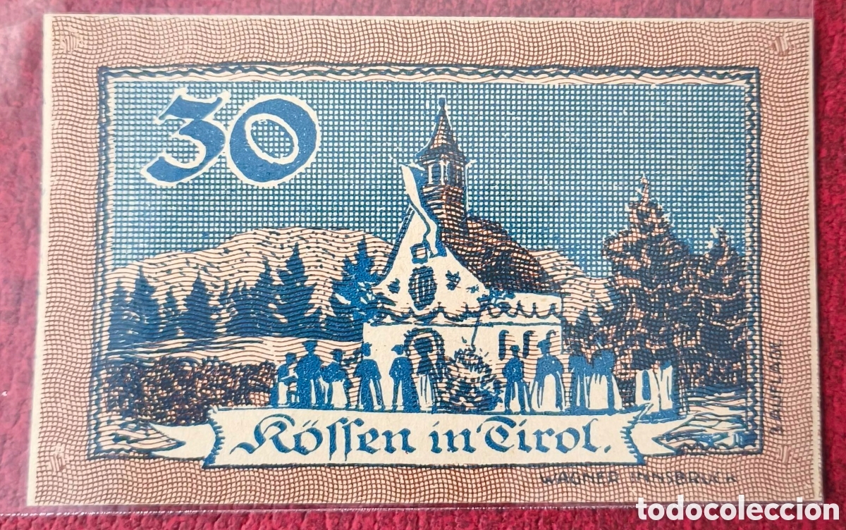 Billetes extranjeros: Austria. 1920. Notgeld. 30 heller - Foto 2
