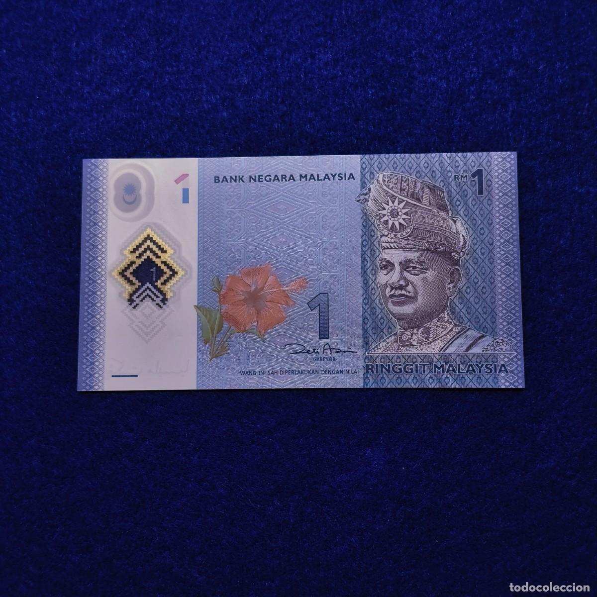 Billetes extranjeros: 1 RINGGIT DEL BANCO DE MALASIA. ESTADO DE PLANCHA - Foto 2