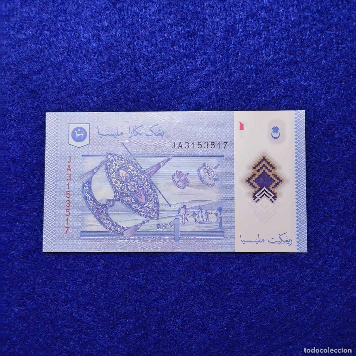 Billetes extranjeros: 1 RINGGIT DEL BANCO DE MALASIA. ESTADO DE PLANCHA - Foto 3