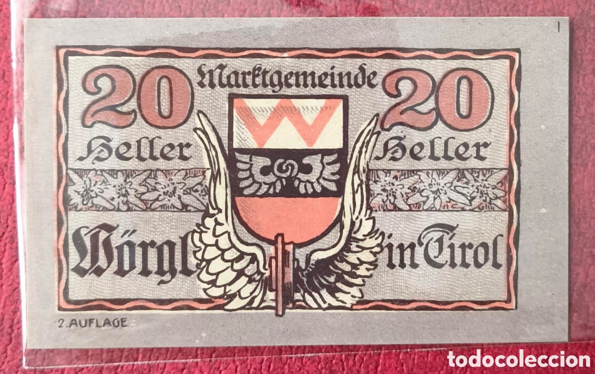 Billetes extranjeros: Austria. 1920. Notgeld. 20 heller