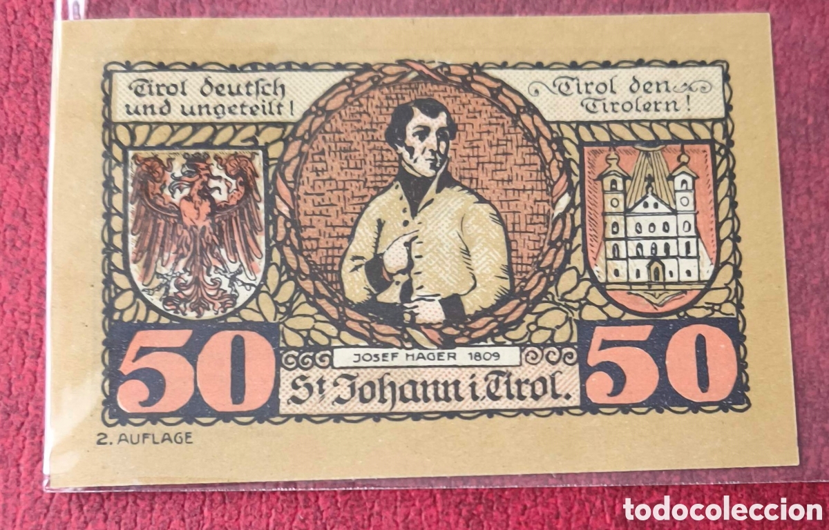 Billetes extranjeros: Austria. 1920-22. Notgeld. 50 heller - Foto 1