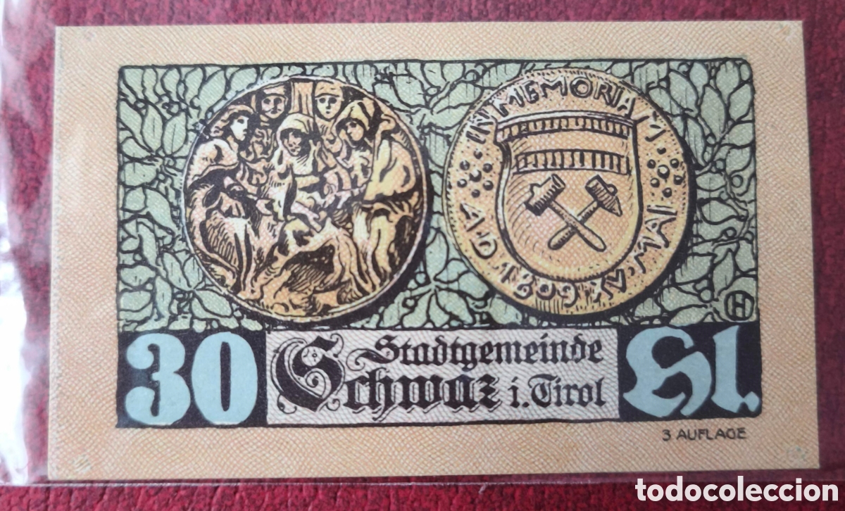 Billetes extranjeros: Austria. 1921. Notgeld. 30 heller