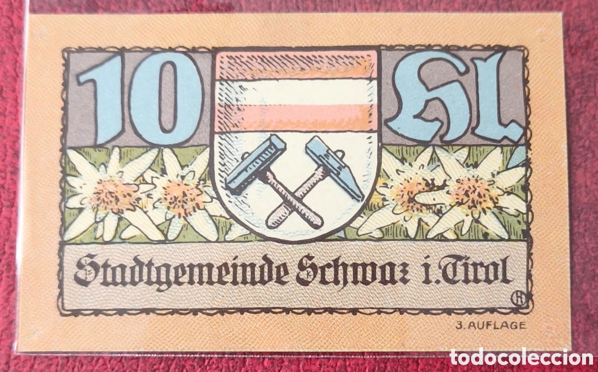 Billetes extranjeros: Austria. 1921. Notgeld. 10 heller - Foto 1